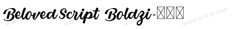 BelovedScript Boldzi字体转换